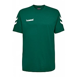 Футболка HMLGO COTTON T-SHIRT S/S 203-566-6140-S Взрослые Мужской ЗЕЛЁНЫЙ
