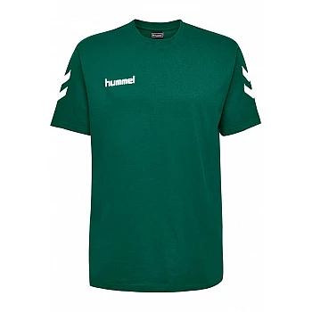 Футболка HMLGO COTTON T-SHIRT S/S 203-566-6140-S Взрослые Мужской ЗЕЛЁНЫЙ