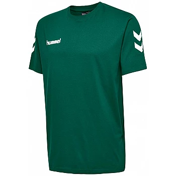 Футболка HMLGO COTTON T-SHIRT S/S 203-566-6140-S Взрослые Мужской ЗЕЛЁНЫЙ