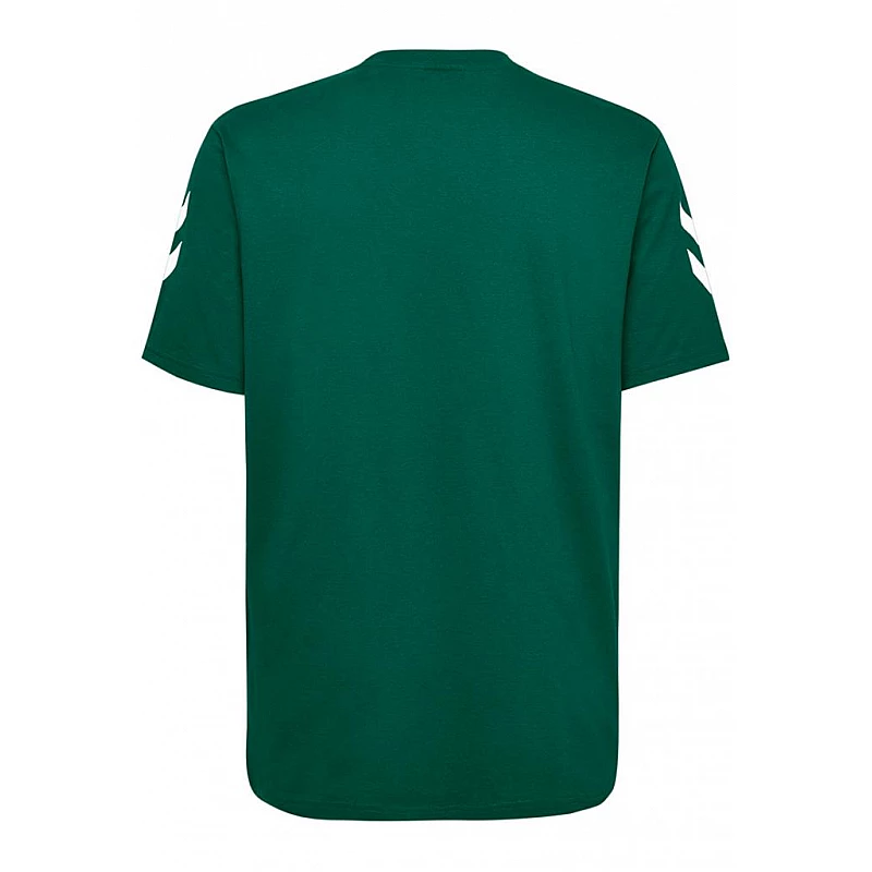 Футболка HMLGO COTTON T-SHIRT S/S 203-566-6140-S Взрослые Мужской ЗЕЛЁНЫЙ