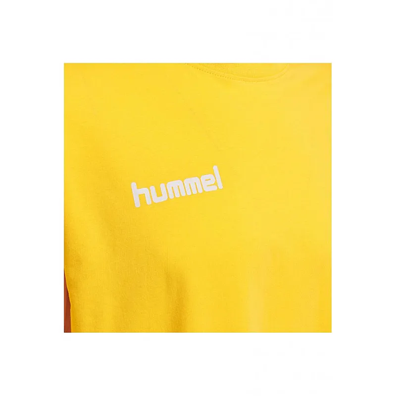 Футболка HMLGO COTTON T-SHIRT S/S 203-566-5001-M Взрослые Мужской ЖЕЛТЫЙ