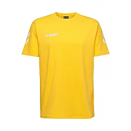 Футболка HMLGO COTTON T-SHIRT S / S 203-566-5001-S Дорослі Чоловіча ЖОВТИЙ