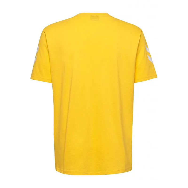 Футболка HMLGO COTTON T-SHIRT S/S 203-566-5001-S Взрослые Мужской ЖЕЛТЫЙ