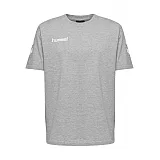 Футболка HMLGO COTTON T-SHIRT S / S 203-566-2006-M Дорослі Чоловіча СІРИЙ