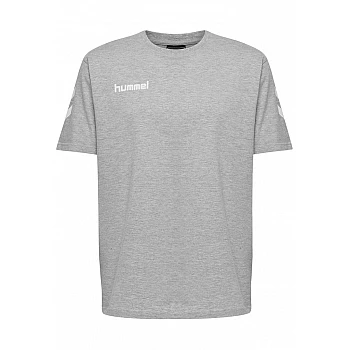 Футболка HMLGO COTTON T-SHIRT S/S 203-566-2006-S Взрослые Мужской СЕРЫЙ