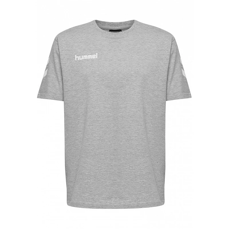 Футболка HMLGO COTTON T-SHIRT S/S 203-566-2006-S Взрослые Мужской СЕРЫЙ