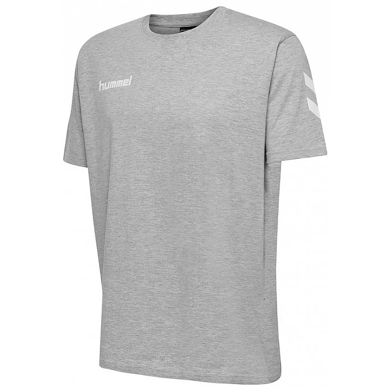 Футболка HMLGO COTTON T-SHIRT S/S 203-566-2006-S Взрослые Мужской СЕРЫЙ
