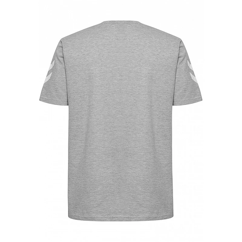 Футболка HMLGO COTTON T-SHIRT S/S 203-566-2006-S Взрослые Мужской СЕРЫЙ