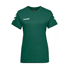 Футболка жіноча HMLGO COTTON T-SHIRT WOMAN S / S 203-440-6140-XS Дорослі Жіноча ЗЕЛЕНИЙ