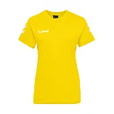 Футболка жіноча HMLGO COTTON T-SHIRT WOMAN S / S 203-440-5001-M Дорослі Жіноча ЖОВТИЙ