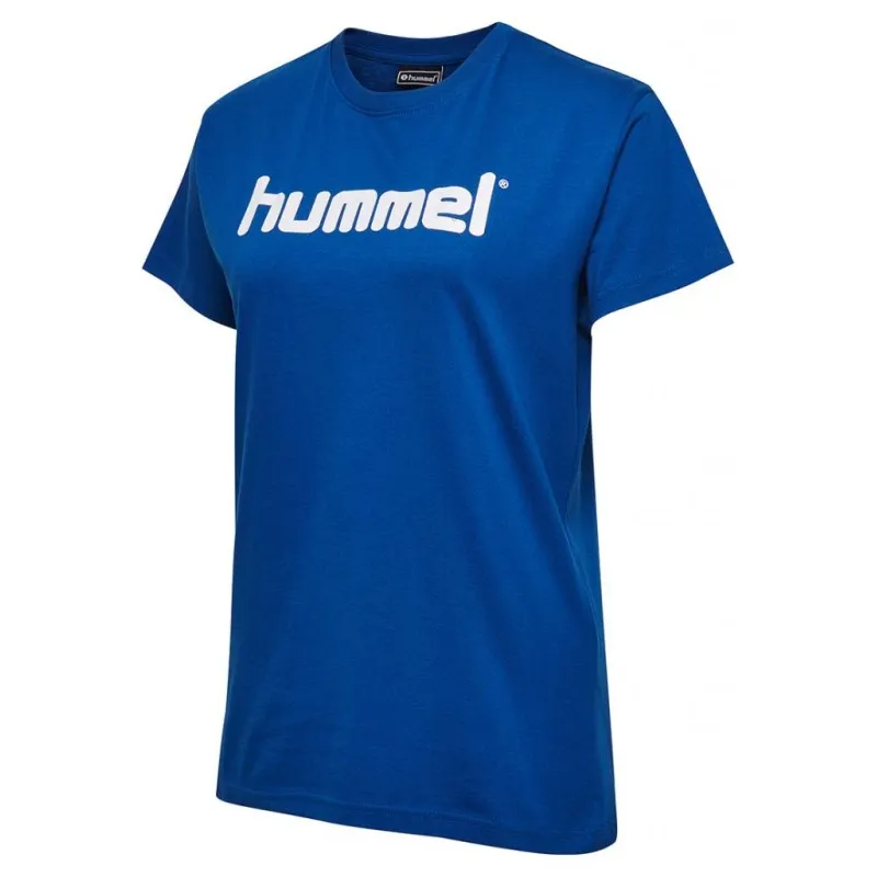 Футболка жіноча HMLGO COTTON LOGO T-SHIRT WOMAN S / S 203-518-7045-XL Дорослі Жіноча СИНІЙ