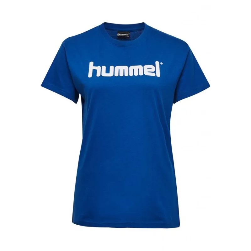 Футболка жіноча HMLGO COTTON LOGO T-SHIRT WOMAN S / S 203-518-7045-XL Дорослі Жіноча СИНІЙ