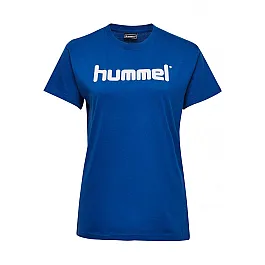 Футболка женская HMLGO COTTON LOGO T-SHIRT WOMAN S/S 203-518-7045-XS Взрослые Женский СИНИЙ