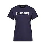 Футболка женская HMLGO COTTON LOGO T-SHIRT WOMAN S/S 203-518-7026-M Взрослые Женский ТЕМНО-СИНИЙ