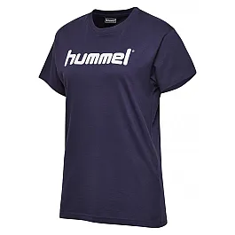 Футболка женская HMLGO COTTON LOGO T-SHIRT WOMAN S/S 203-518-7026-XS Взрослые Женский ТЕМНО-СИНИЙ