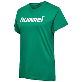 Футболка жіноча HMLGO COTTON LOGO T-SHIRT WOMAN S / S 203-518-6140-XS Дорослі Жіноча ЗЕЛЕНИЙ