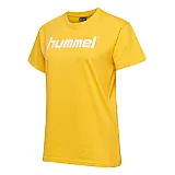 Футболка женская HMLGO COTTON LOGO T-SHIRT WOMAN S/S 203-518-5001-M Взрослые Женский ЖЕЛТЫЙ