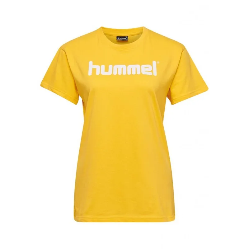 Футболка жіноча HMLGO COTTON LOGO T-SHIRT WOMAN S / S 203-518-5001-S Дорослі Жіноча ЖОВТИЙ