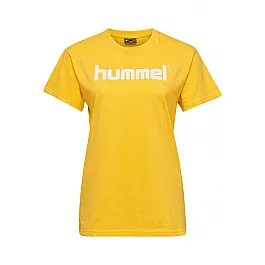 Футболка жіноча HMLGO COTTON LOGO T-SHIRT WOMAN S / S 203-518-5001-XS Дорослі Жіноча ЖОВТИЙ