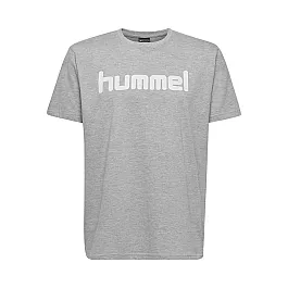 Футболка HMLGO COTTON LOGO T-SHIRT S / S 203-513-2006-XXXL Дорослі Чоловіча СІРИЙ