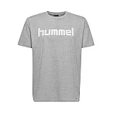 Футболка HMLGO COTTON LOGO T-SHIRT S/S 203-513-2006-XL Взрослые Мужской СЕРЫЙ