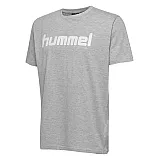 Футболка HMLGO COTTON LOGO T-SHIRT S/S 203-513-2006-S Взрослые Мужской СЕРЫЙ