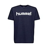 Футболка HMLGO COTTON LOGO T-SHIRT S / S 203-513-7026-XL Дорослі Чоловіча ТЕМНО-СИНІЙ