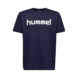 Футболка HMLGO COTTON LOGO T-SHIRT S/S 203-513-7026-S Взрослые Мужской ТЕМНО-СИНИЙ