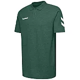 Футболка-поло HMLGO COTTON POLO 203-520-6140-L Взрослые Мужской ЗЕЛЁНЫЙ