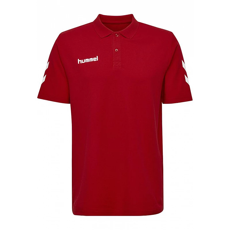 Футболка-поло HMLGO COTTON POLO 203-520-3062-S Дорослі Чоловіча ЧЕРВОНИЙ