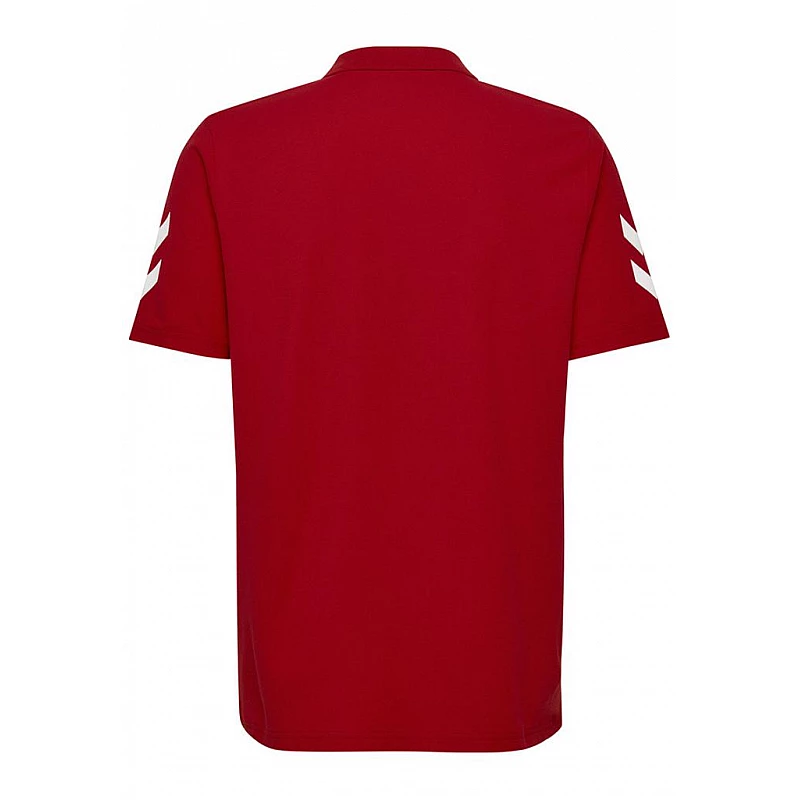 Футболка-поло HMLGO COTTON POLO 203-520-3062-S Дорослі Чоловіча ЧЕРВОНИЙ