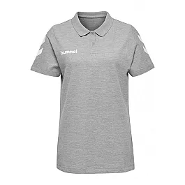 Футболка-поло жіноча HMLGO COTTON POLO WOMAN 203-522-2006-XS Дорослі Жіноча СІРИЙ