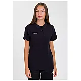 Футболка-поло женская HMLGO COTTON POLO WOMAN 203-522-2001-L Взрослые Женский ЧЕРНЫЙ