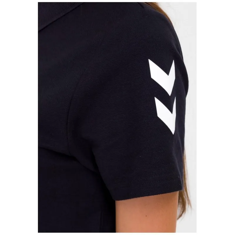 Футболка-поло женская HMLGO COTTON POLO WOMAN 203-522-2001-L Взрослые Женский ЧЕРНЫЙ