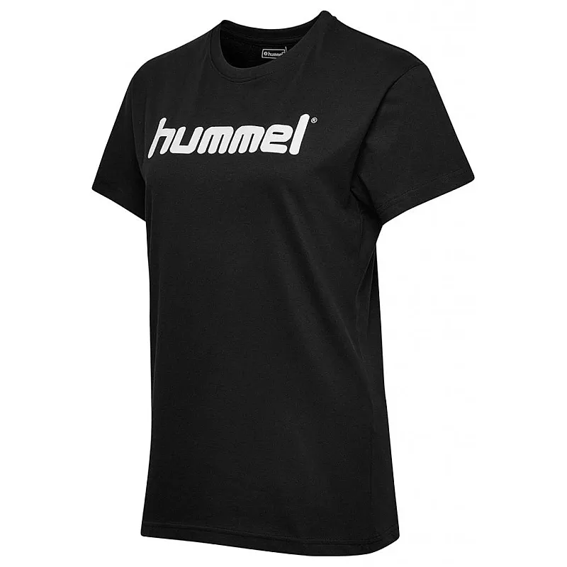 Футболка женская HMLGO COTTON LOGO T-SHIRT WOMAN S/S 203-518-2001-M Взрослые Женский ЧЕРНЫЙ