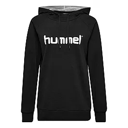 Худі жіночий HMLGO COTTON LOGO HOODIE WOMAN 203-517-2001-XS Дорослі Жіноча ЧОРНИЙ