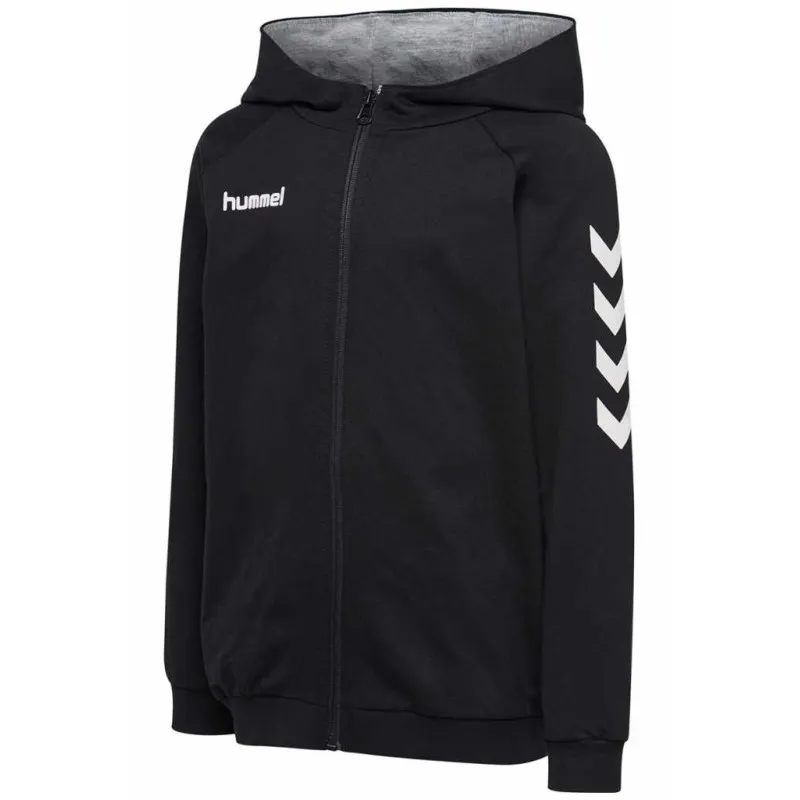Кофта детская HMLGO KIDS COTTON ZIP HOODIE 204-231-2001-152 Подростки и дети Мужской ЧЕРНЫЙ