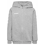 Кофта детская HMLGO KIDS COTTON ZIP HOODIE 204-231-2006-128 Подростки и дети Мужской СЕРЫЙ