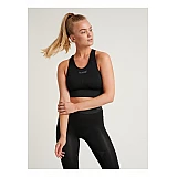Топ HUMMEL FIRST SEAMLESS BRA WOMEN 202-647-2001-M/L Взрослые Женский ЧЕРНЫЙ