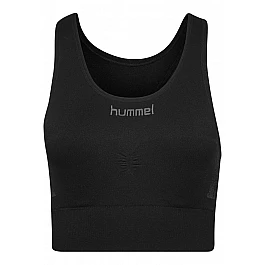 Топ HUMMEL FIRST SEAMLESS BRA WOMEN 202-647-2001-M/L Взрослые Женский ЧЕРНЫЙ