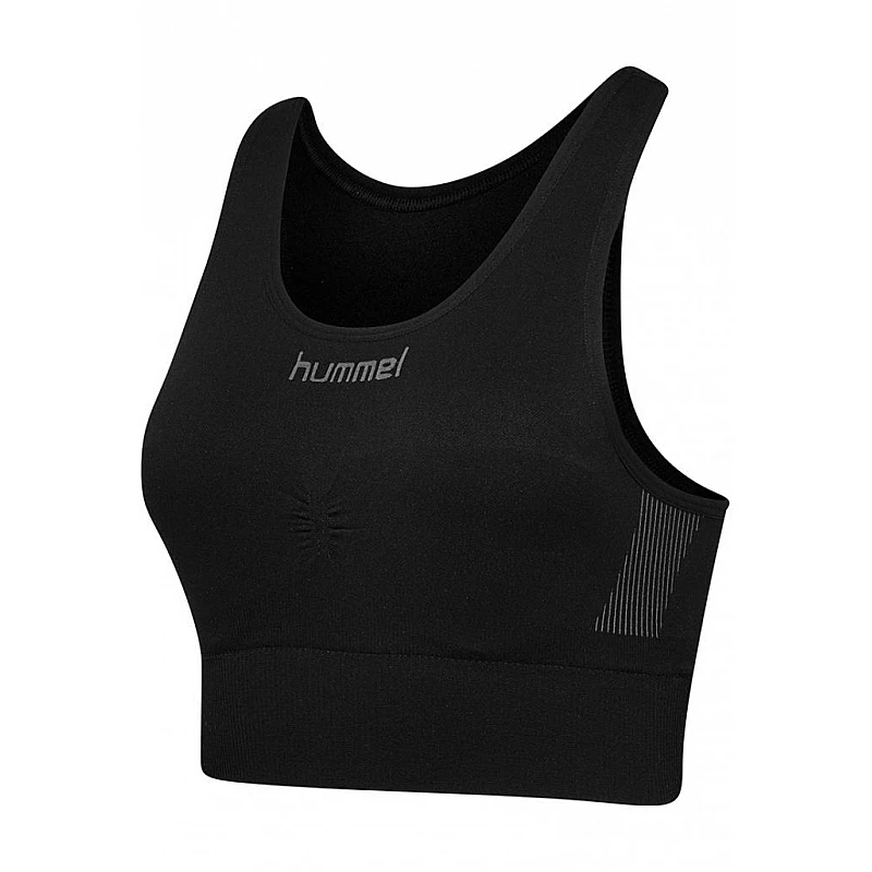Топ HUMMEL FIRST SEAMLESS BRA WOMEN 202-647-2001-M/L Взрослые Женский ЧЕРНЫЙ