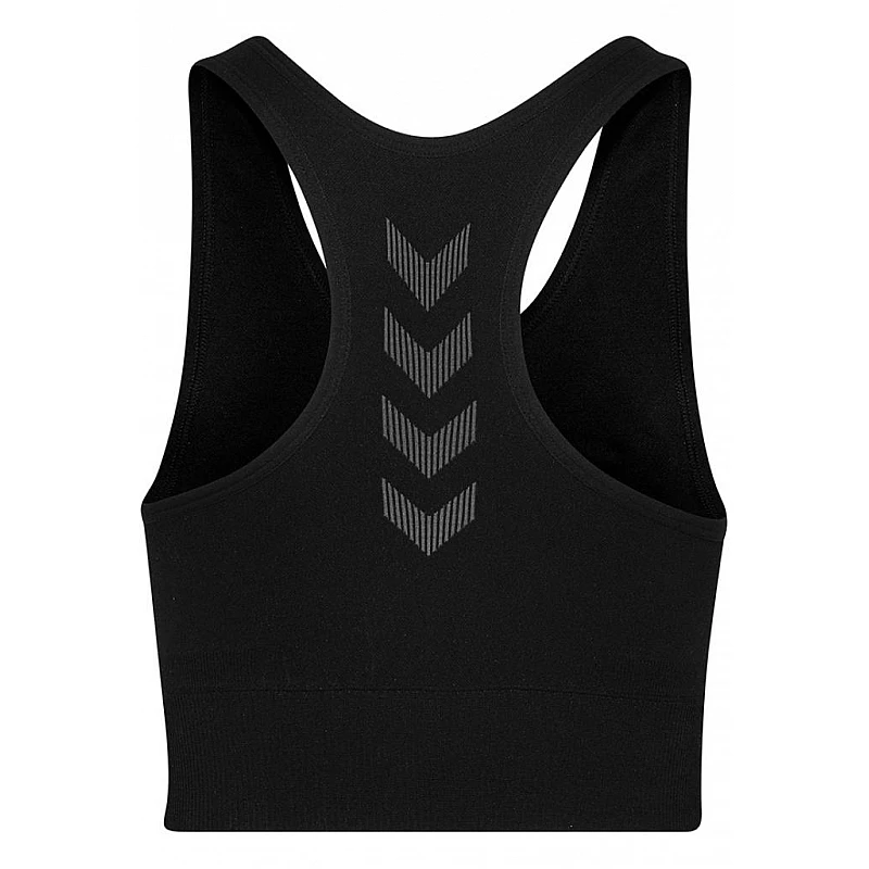 Топ HUMMEL FIRST SEAMLESS BRA WOMEN 202-647-2001-M/L Взрослые Женский ЧЕРНЫЙ