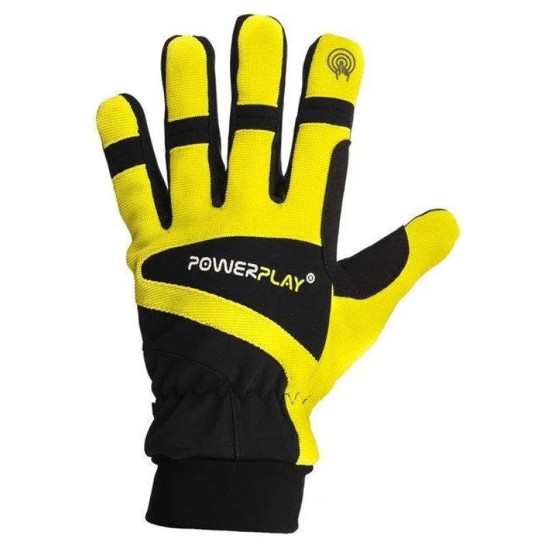 Перчатки лыжные PowerPlay 6906 Желтые M (Универсальные зимние)
