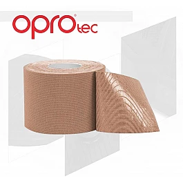 Кинезиологический тейп OPROtec Kinesiology Tape TEC57544 бежевый 5см * 5м