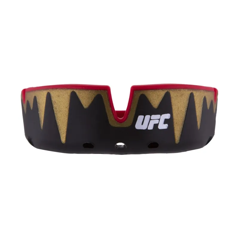 Капа OPRO Platinum UFC Hologram Fangz-Black Metal/Red (art.002261002)