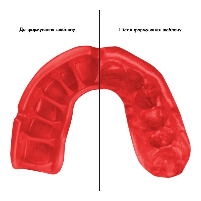 Капа OPRO Platinum UFC Hologram Fangz-Black Metal/Red (art.002261002)