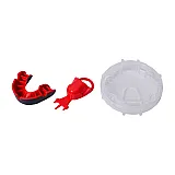 Капа OPRO Silver Black/Red (art.002189001)