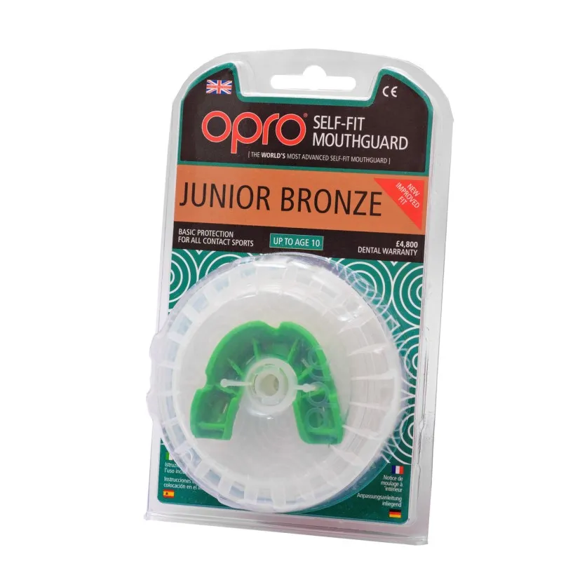 Капа OPRO Junior Bronze Green (art.002185003)