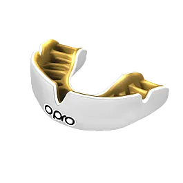 Капа OPRO Power-Fit Single Series White/Gold (art.002268004)