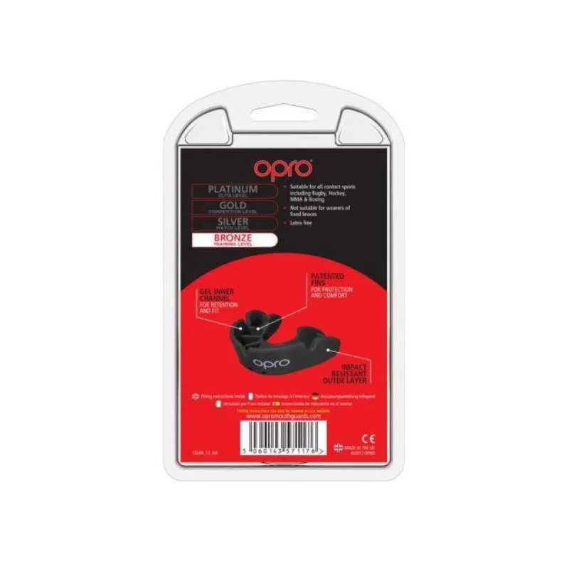 Капа OPRO Junior Bronze Black (art.002185001)